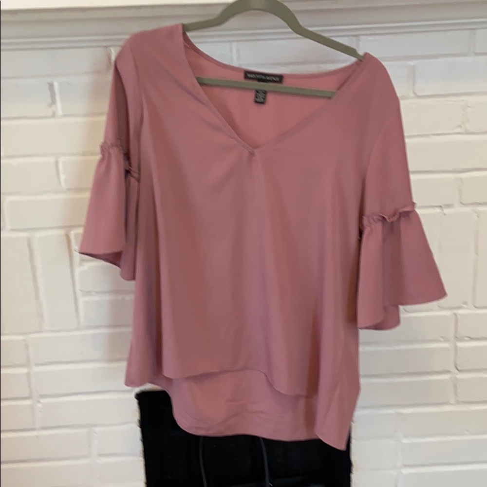 Ruffle sleeve blouse